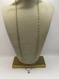 Silver Tone Chain With Pendant Hook