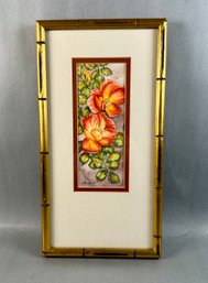 Susan LeBow - Original Watercolor Of Orange Flowers