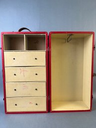 Vintage Doll Travel Trunk.