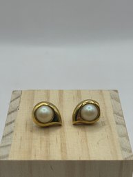 Gold Tone Cultured Pearls By Richelieu