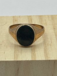 10k Gold Ring  Reddish/black Stone Size 9.5