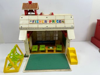 Vintage 1970 Fisher Price One Room School House.