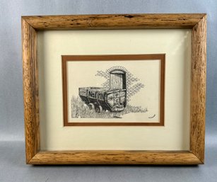 T.R Duke - Print Of A Mining Cart