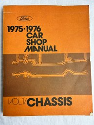 Vintage 1975-1976 Car Shop Manual Chassis Vol. 1