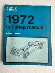 Vintage 1972 Car Shop Manual Vol. 1 Chassis