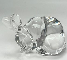 Vintage Lenox Crystal Bunny Paperweight