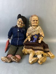 2 Vintage Ravca Style Dolls.