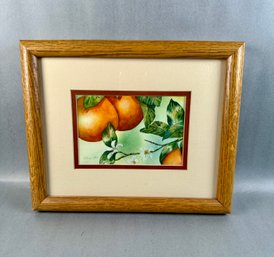 Susan LeBow - Original Watercolor Of Orange Fruit