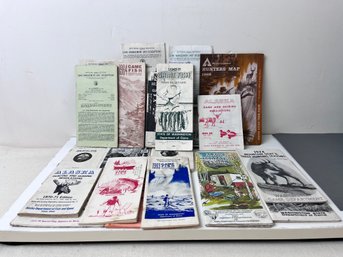 25 Vintage Alaska & Washington Hunting Regulation Pamphlets.