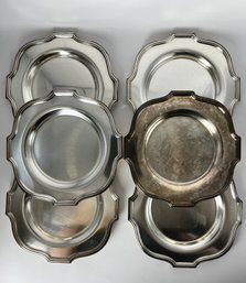 Antique Nickel Silver Plate Dishes