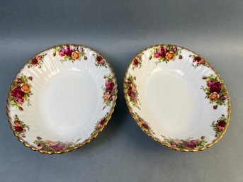 Royal Albert Old Country Roses Oval Serving Bowls.
