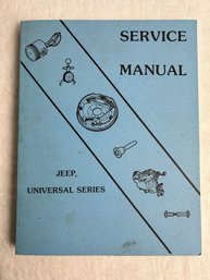 Vintage Jeep Universal Series Service Manual Book