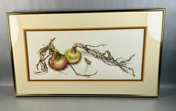 Susan LeBow - Original Watercolor -  Dry Onions