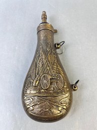 Antique Look Brass Powder Flask.