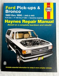 Vintage 1980-1996 Haynes Repair Manual