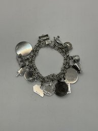 Sterling Charm Bracelet  -some Charms Are Sterling.
