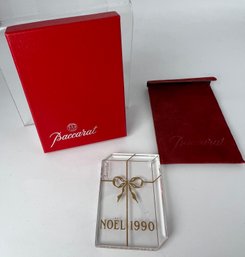 Baccarat Noel 1990 Holiday Ornament