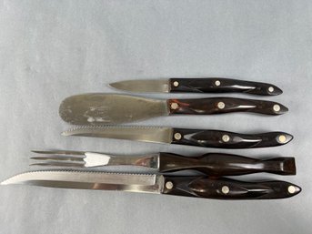 Lot Of Cutco Knives And Serving Utensils.