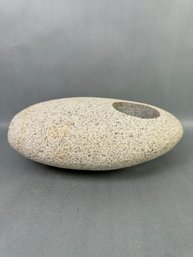 Rock Sculpture With Hole For Flowers