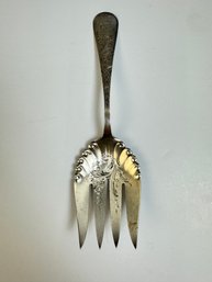 Antique Sterling Serving Fork