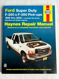 Vintage 1999-2002 Ford Super Duty Haynes Repair Manual