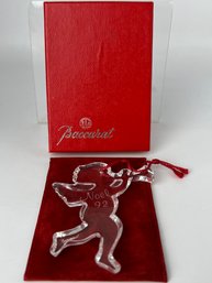 Baccarat Holiday Angel Noel 1992 Ornament