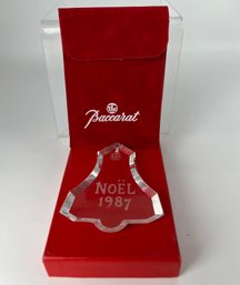 Baccarat Crystal Noel 1987 Holiday Ornament