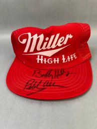 Bobby Hull Autographed Miller High Life Snapback Hat.