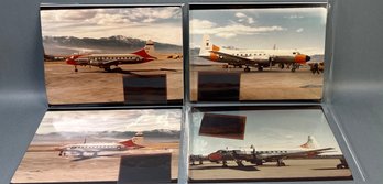 4 Vintage 8.5x11 Inch Photos Of A Convair With Negatives.