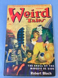 September 1945 Issue Of Weird Tales Stories By Ray Bradbury, Seabury Quinn And Robert Bloch And Many Others.