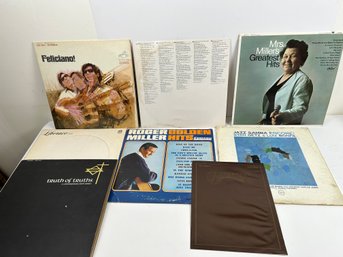 Lot Of 6 LPs, Carpenters Insert And Empty Liberace LP Cover.
