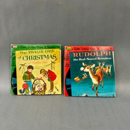 Two Little Golden Book And Record Set Rudolph