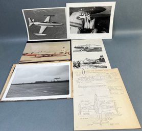 4 Vintage Photos Of A T-33a And Info.