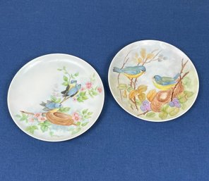 Signed Adrienne Birds In A Nest Plates