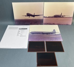 3 Vintage Photos Of The Convair XC-39 With Negatives And Info.