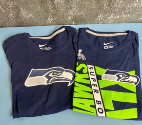 2 Seahawk Nike Tee Shirts