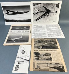 2 Vintage Photos Of The Convair XB-46 With Info.