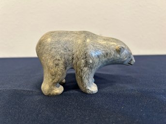 Alaskan Carved Soap Stone Polar Bear