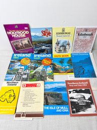 40 Maps, Pamphlets And Menus From Ireland, Scotland And The UK.