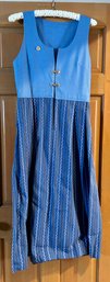 Vintage Blue Dress Sleeveless