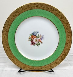 Antique Hutschenreuther Selb Bavarian Floral Dinner Plate