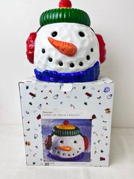 Snow Caps Cookie Jar.