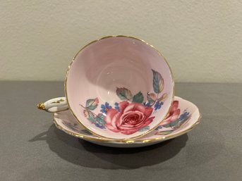 Paragon Pink  Rose Cup And Saucer