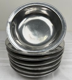 Vintage 1976 Wilton-columbia Pewter Soup Salad Bowls