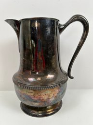 Sheets Rockford Silver Plate Water Pitcher.