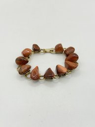 Vintage Goldstone Pebble Bracelet