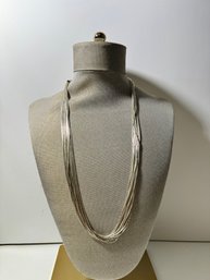 Vintage Multiple Strand Silver Necklace