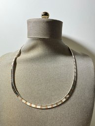 Sterling Necklace With Copper Accents