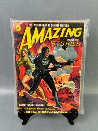 Amazing Stories Pulp Novel    March 1950s