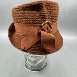 Ladies Brown Hat By Everitt